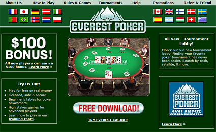 Visit Everest Poker Now!